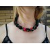 Wooden Necklace "Scarf" black